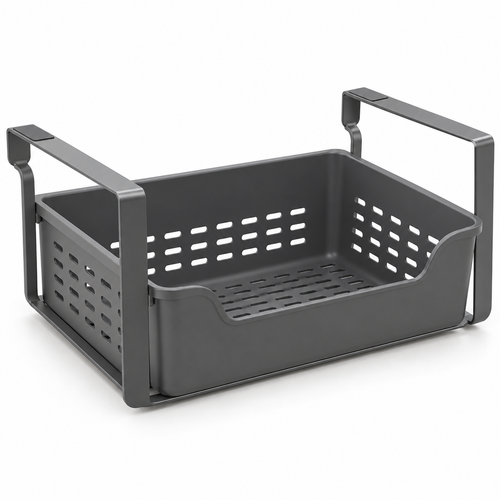 Under-Shelf Kitchen Accessory Basket