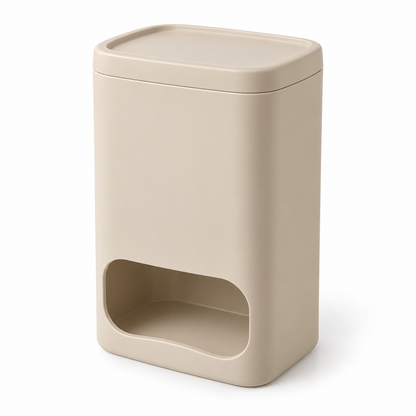 Folded Grocery-Bag Storage Dispenser