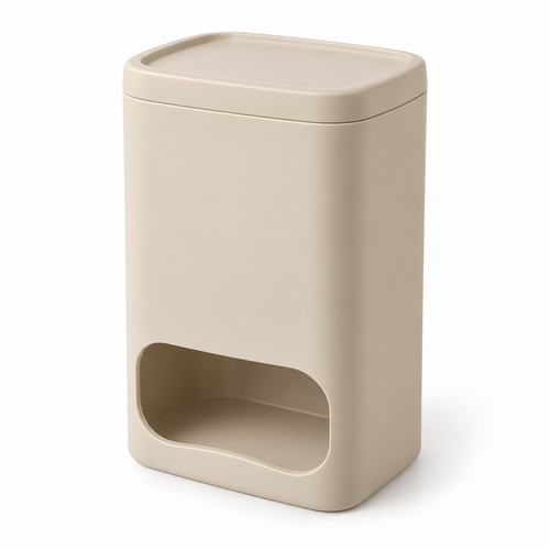 Folded Grocery-Bag Storage Dispenser