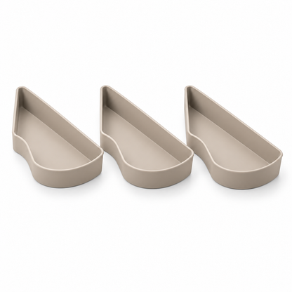 Three-Wedge Corner Pantry Tray Set