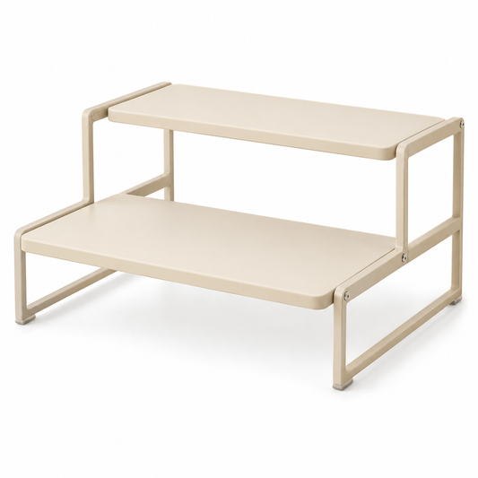 Offset Two-Level Mug Shelf
