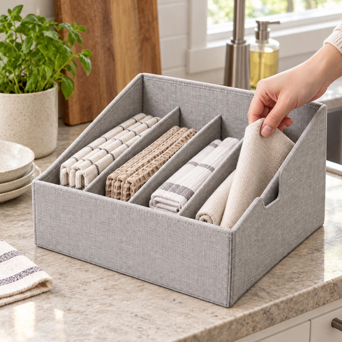 Upright Kitchen Linen File