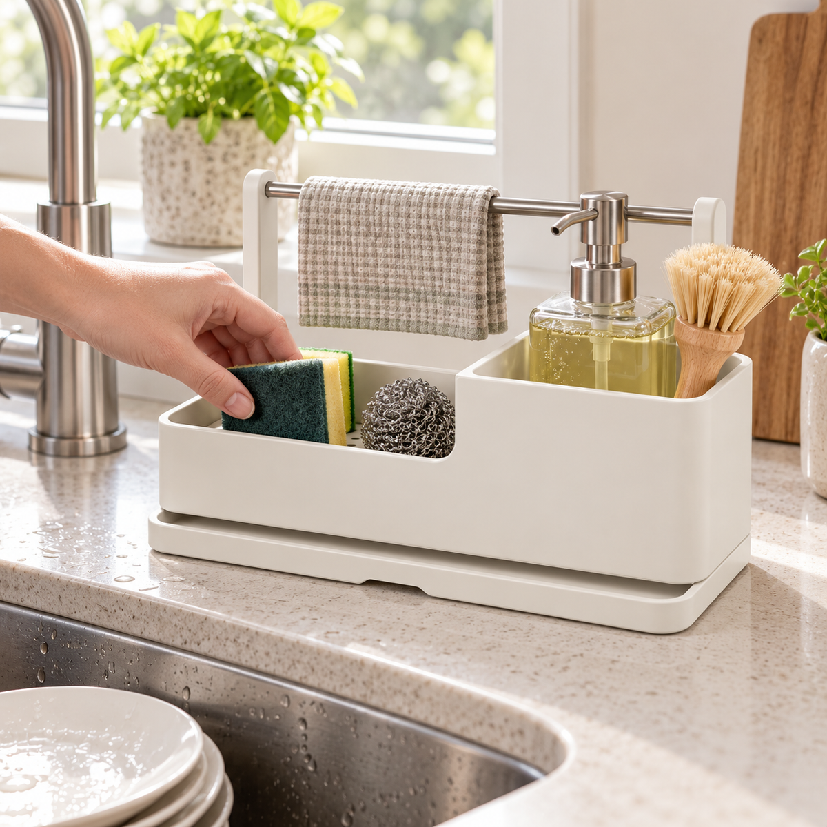 Two-Zone Sink-Side Cleaning Station