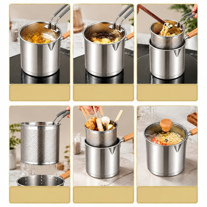 Six cooking and draining uses