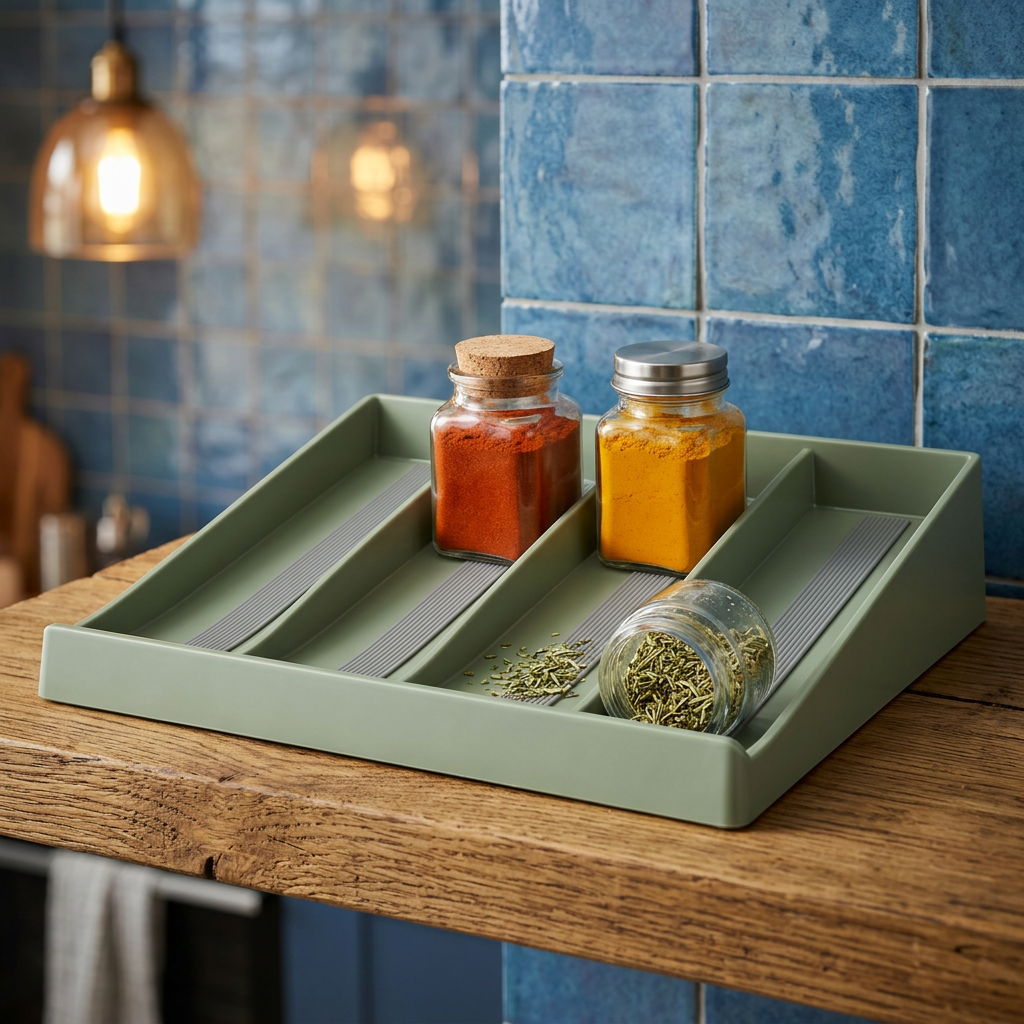Inclined Spice-Jar Shelf Insert