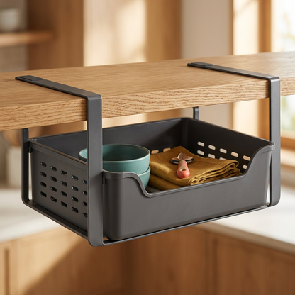 Under-Shelf Kitchen Accessory Basket