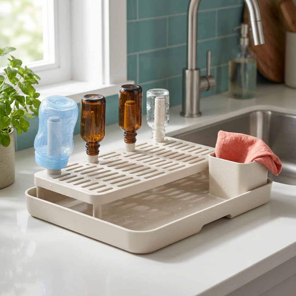 Bottle-Accessory Drying Platform