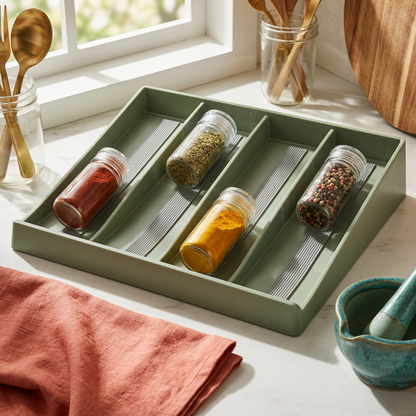 Inclined Spice-Jar Shelf Insert